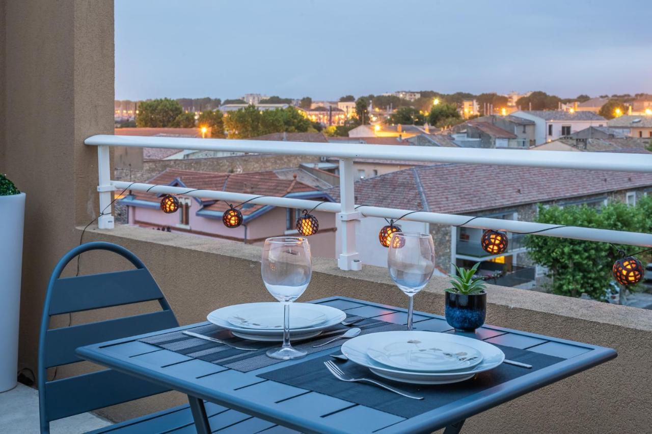 Appartement "Cote Canal", Terrasse , Climatisation , Parking Prive Narbona Exterior foto