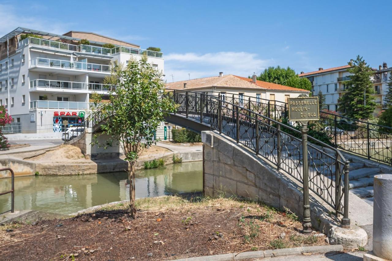 Appartement "Cote Canal", Terrasse , Climatisation , Parking Prive Narbona Exterior foto