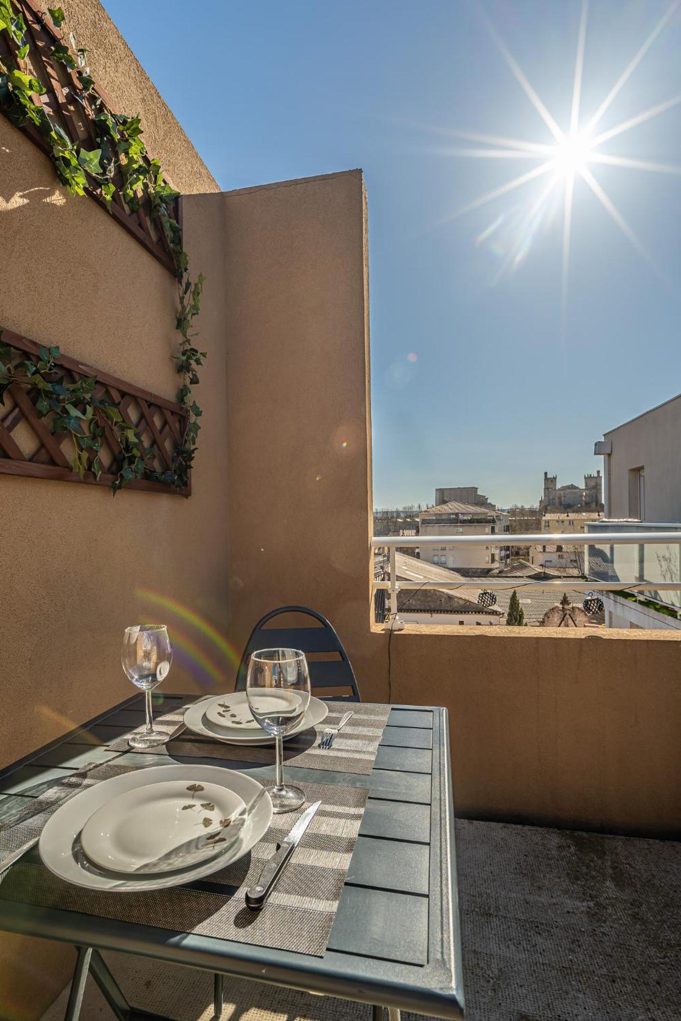 Appartement "Cote Canal", Terrasse , Climatisation , Parking Prive Narbona Exterior foto